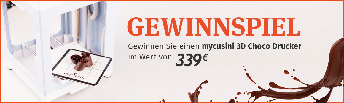 Choco 3d Drucker Gewinnspiel Choco 3d Drucker Gewinnspiel