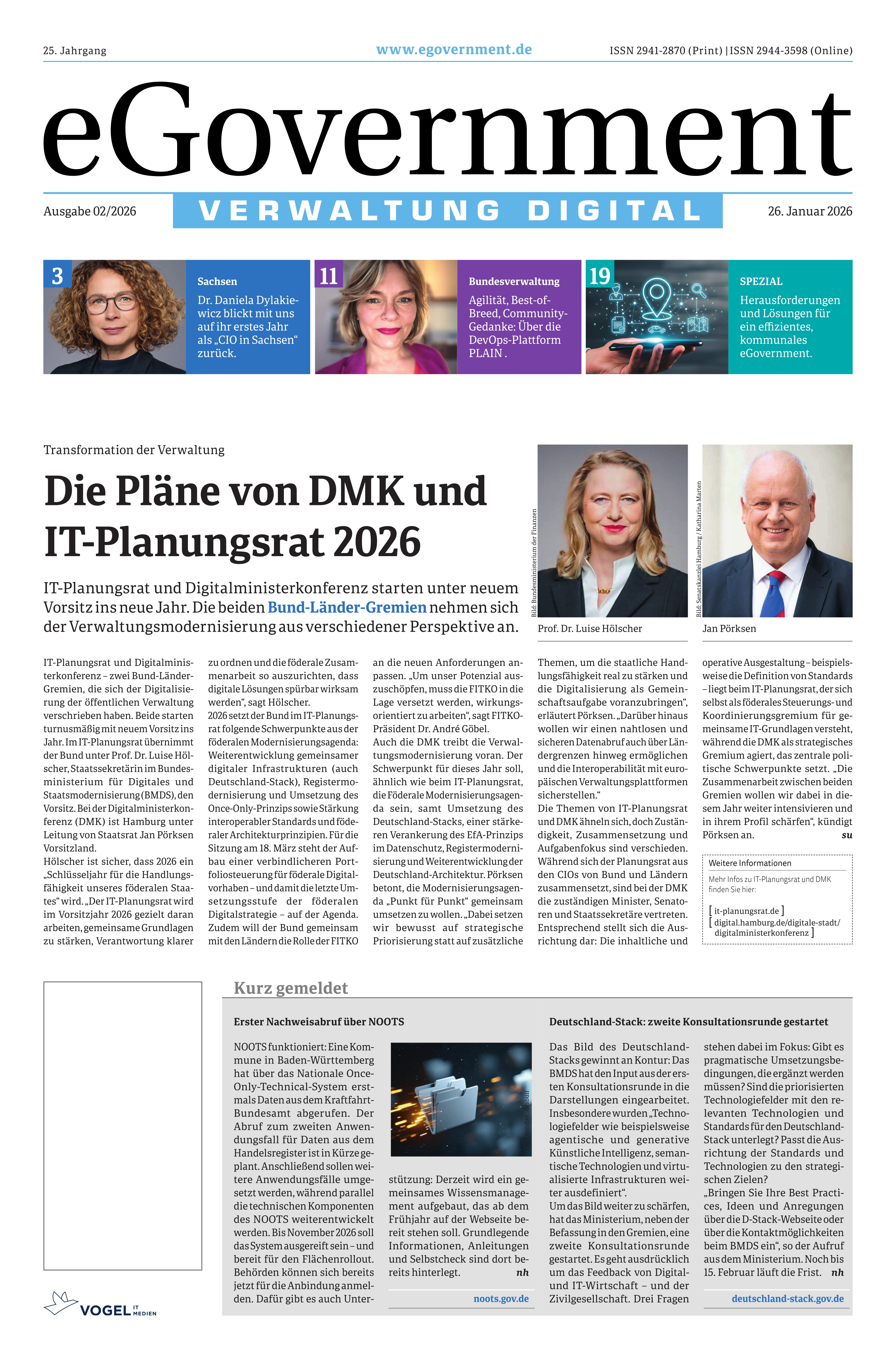 Titelbild der eGovernment-Ausgabe 02/2026